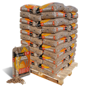 Granulés de Bois Crépito Premium - Pellets 100% Résineux - Palette de 72 Sacs de 15 kg