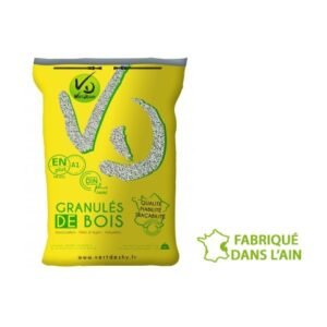 Granulés de Bois Vertdeshy - Certifiés DINplus & ENplus A1 - Palette de 65 Sacs de 15 kg (975 kg)