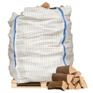 Bois de Chauffage Sec - Bûches 33 cm 100% Hêtre - Sac Grand Volume (1.9 Stères)