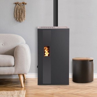 Poêle à granulés BELLEZA SMILE 5,5 kW Noir – Image 2